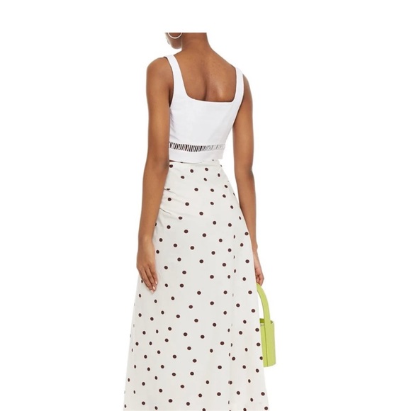 NWT Ganni Polka Dot Midi Skirt. Size 40/ small - Picture 4 of 9